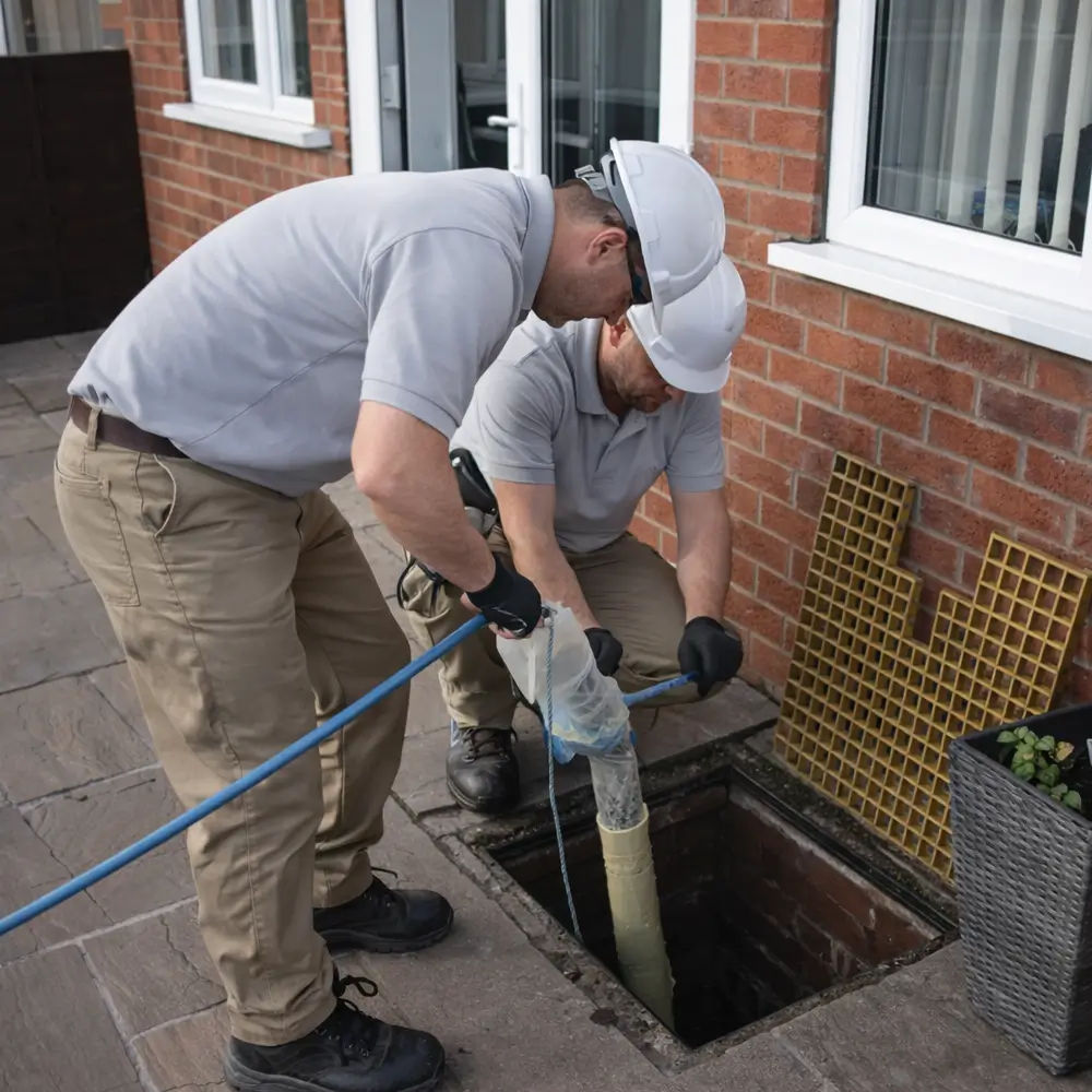 Blocked drain repair service in Slough